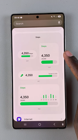 How To Add Steps Widget To Home Screen On Galaxy S25