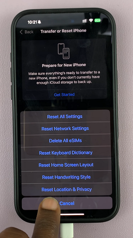 Reset location & Privacy On iPhone