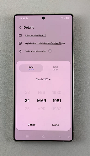 How To Change Photo Date On Galaxy S25