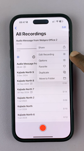 Save Audio Messages To Voice Memos On iPhone