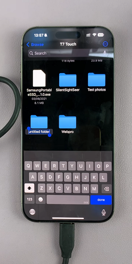 New Folder On iPhone Files App