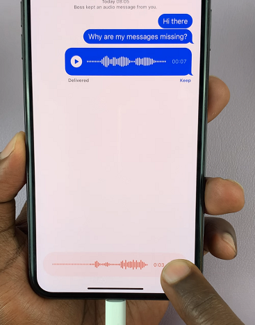 Send Voice Messages On iPhone