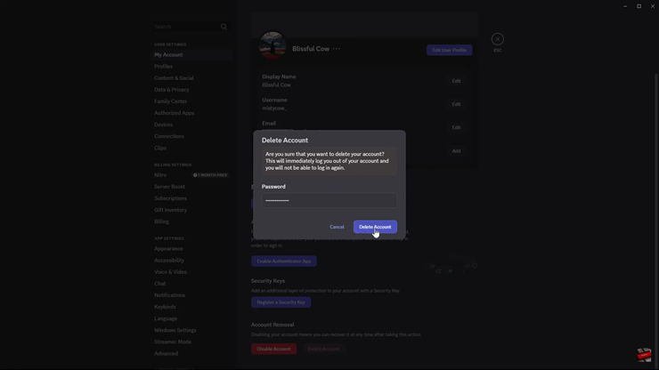 How To Delete Discord Account