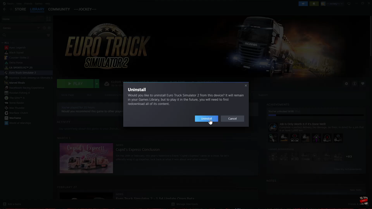 How To Uninstall Euro Truck Simulator 2 From PC