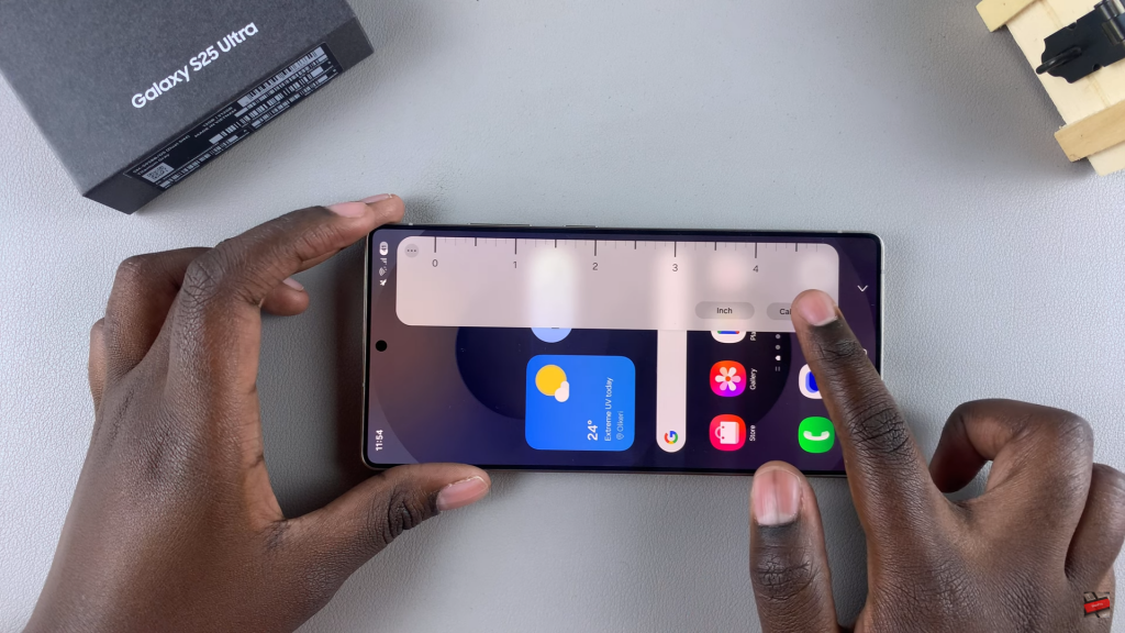Use Built In Ruler On Samsung Galaxy S25