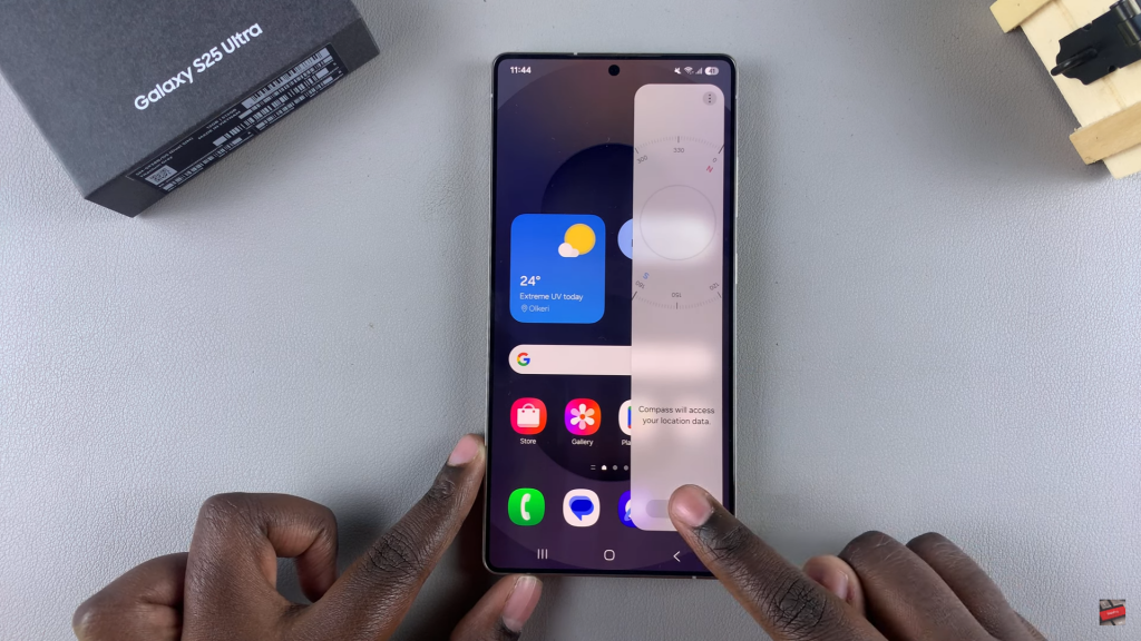 Use Built In Compass On Samsung Galaxy S25