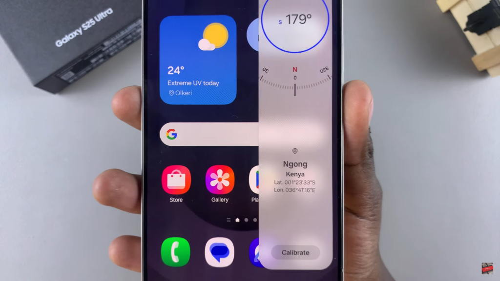 Use Built In Compass On Samsung Galaxy S25