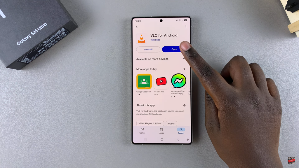Install VLC Media Player On Samsung Galaxy S25
