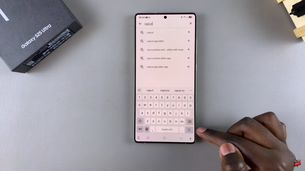 Install CapCut On Samsung Galaxy S25
