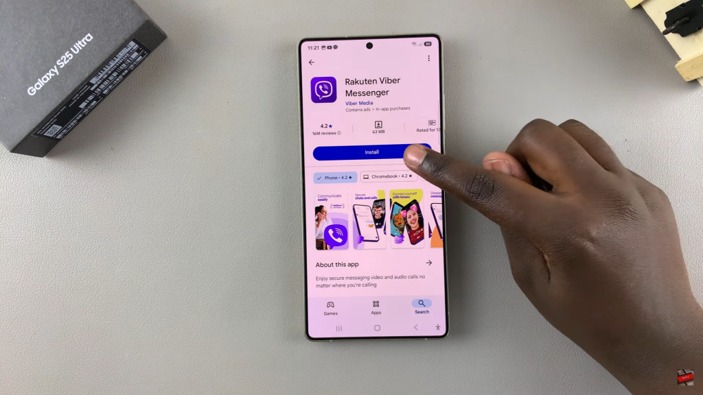 Install Viber On Samsung Galaxy S25