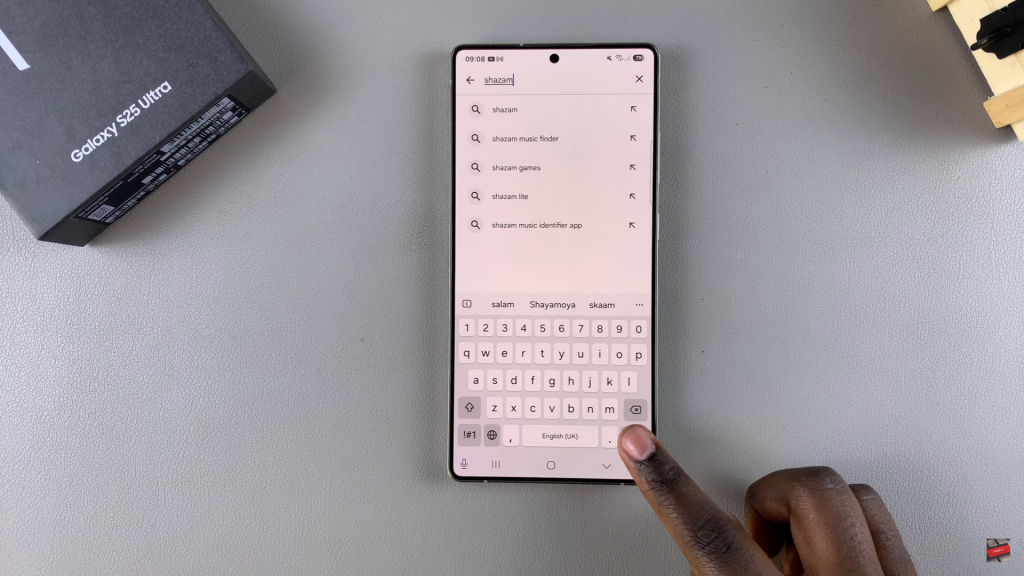 Install Shazam On Samsung Galaxy S25