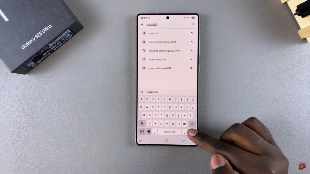 Install Snapchat On Samsung Galaxy S25