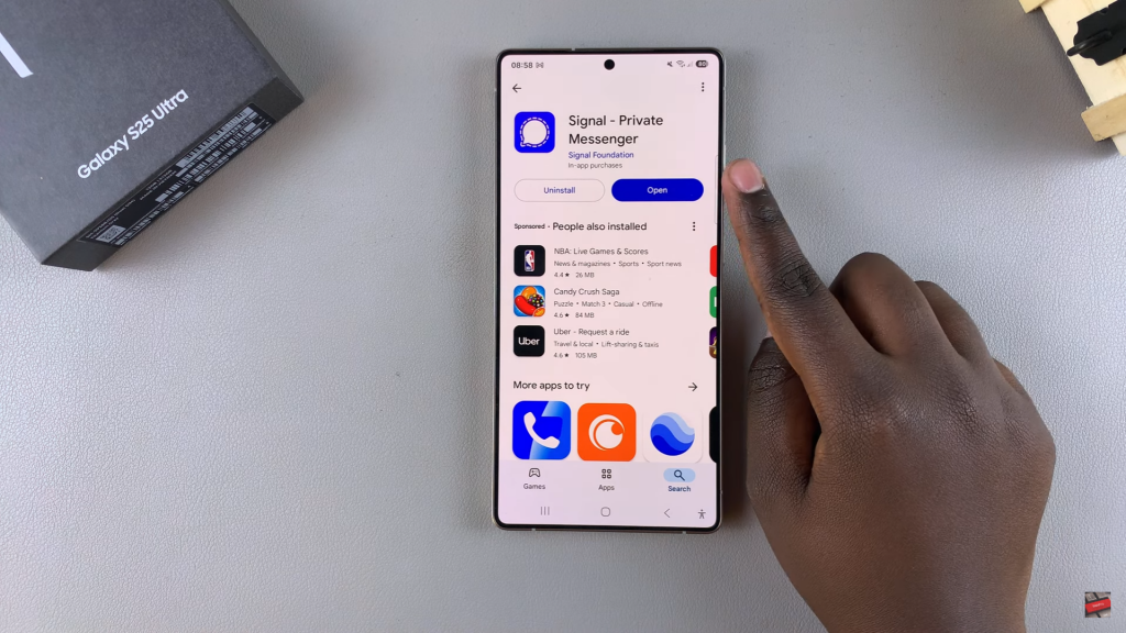 Install Signal On Samsung Galaxy S25