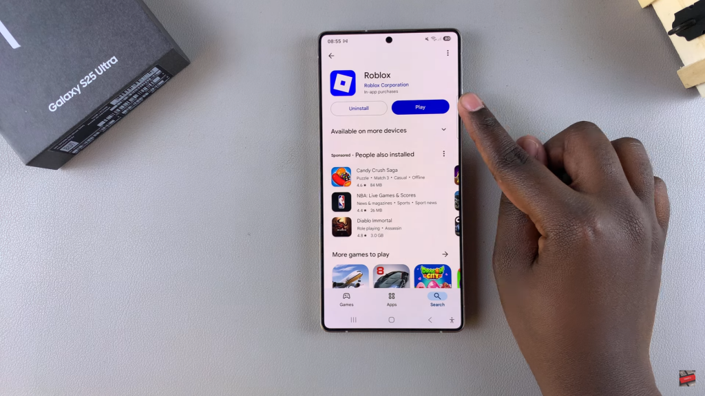 Install Roblox On Samsung Galaxy S25