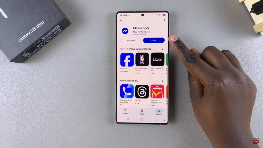 Install Messenger On Samsung Galaxy S25
