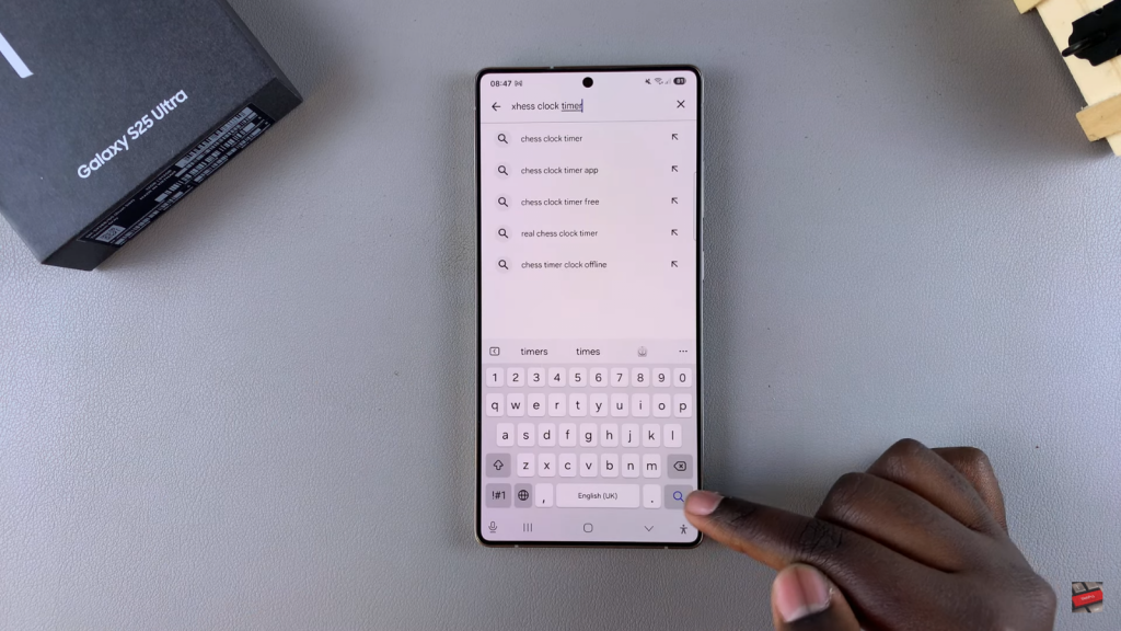Install Chess Clock Timer On Samsung Galaxy S25