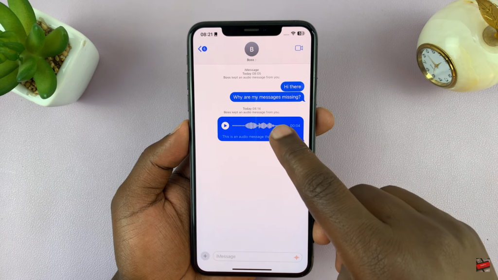 Unsend Voice Messages On iPhone