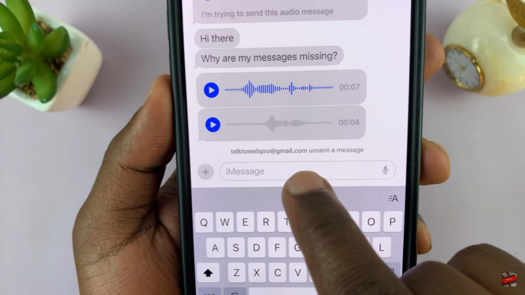 Unsend Voice Messages On iPhone