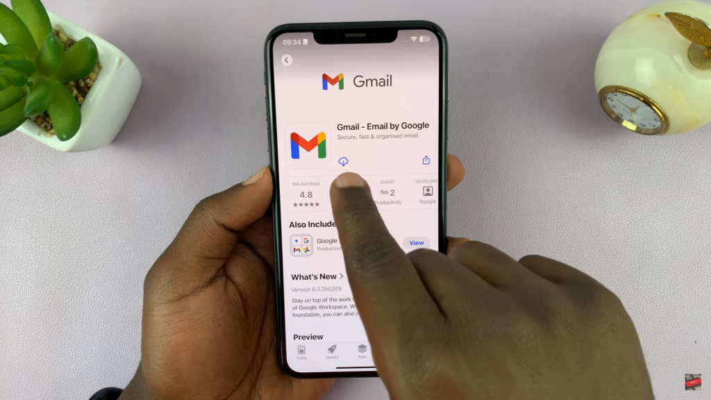 Install Gmail App On iPhone