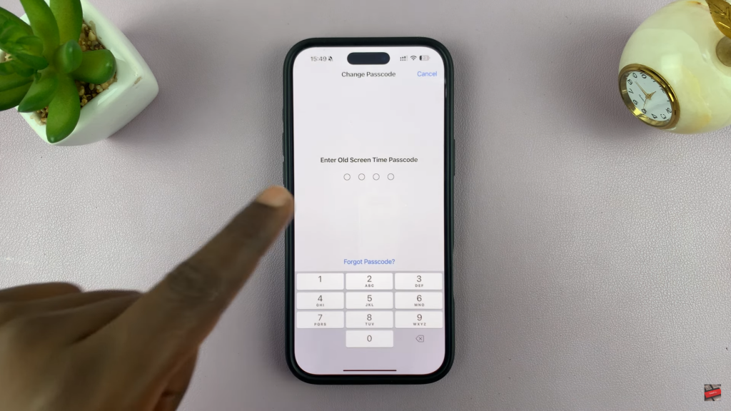 Change Screen Time Passcode On iPhone