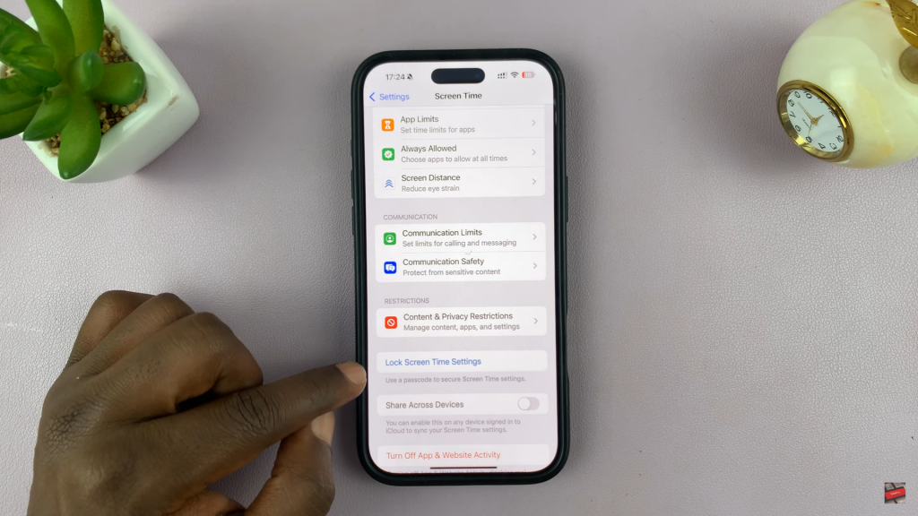 Add Passcode To Screen Time Settings On iPhone