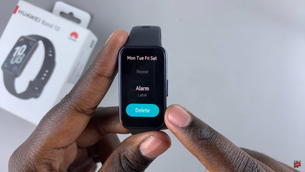 Delete An Alarm On Huawei Band 10