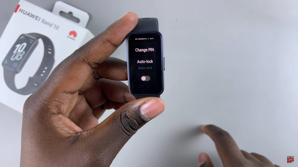 Enable Auto Lock On Huawei Band 10