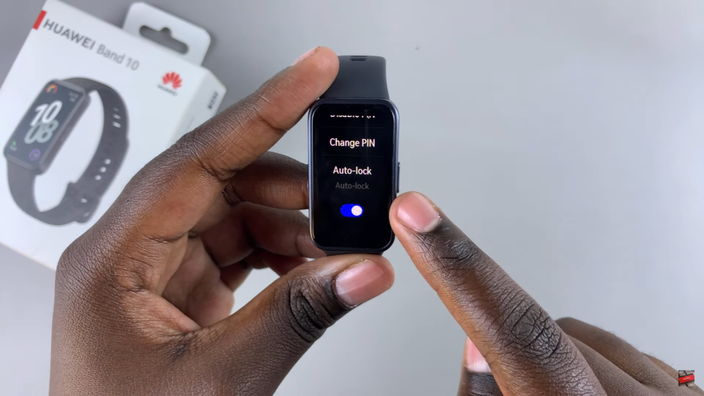 Enable Auto Lock On Huawei Band 10