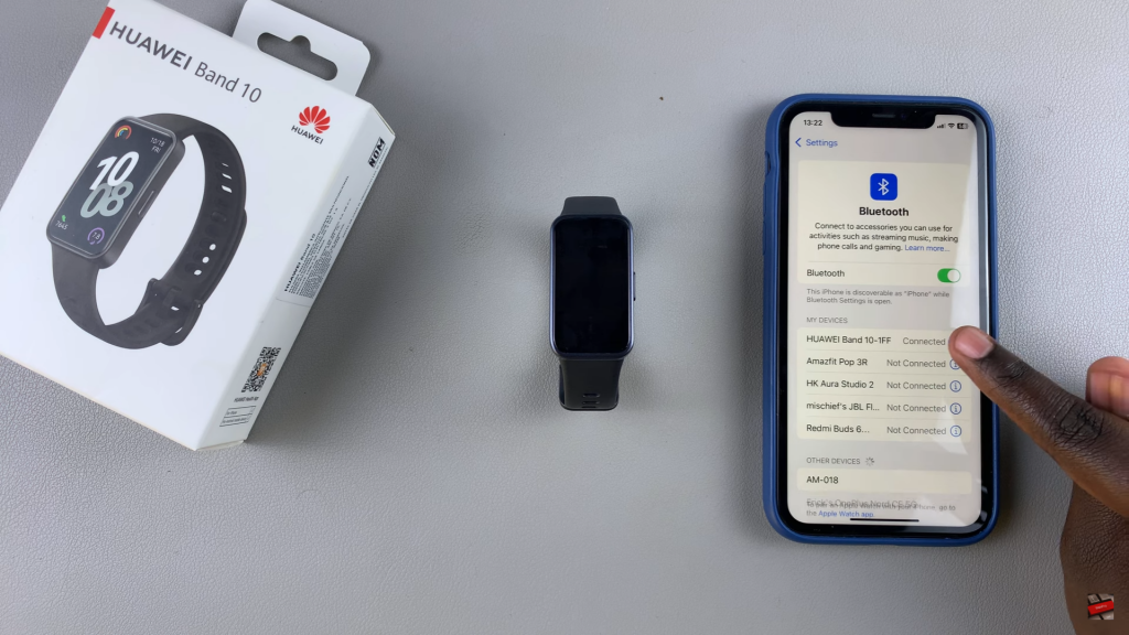 Enable iPhone Notifications On Huawei Band 10