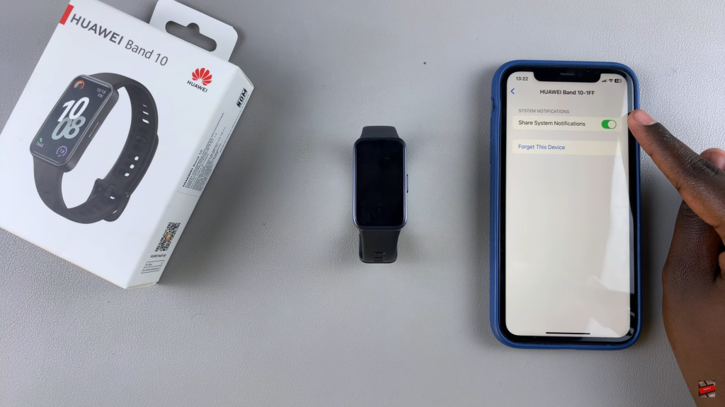 Enable iPhone Notifications On Huawei Band 10