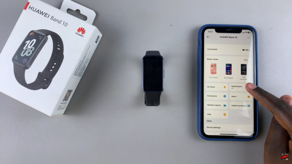 Enable iPhone Notifications On Huawei Band 10