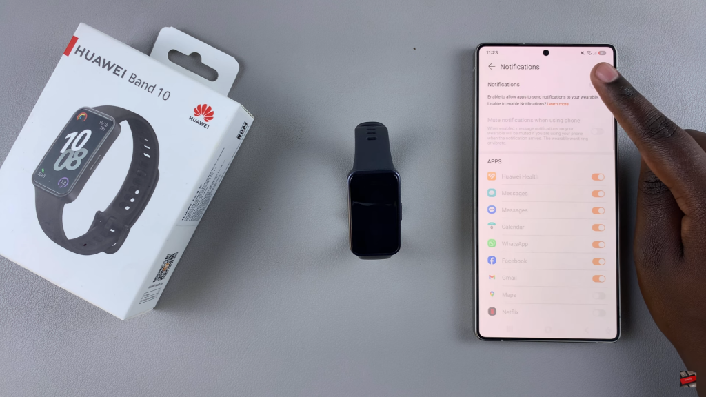 Enable Android Notifications On Huawei Band 10