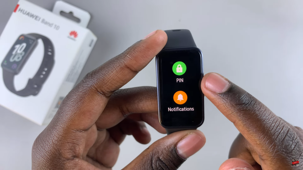 Set PIN On Huawei Band 10