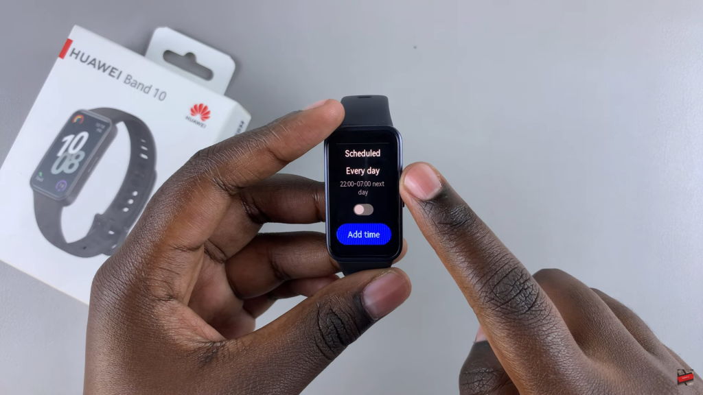 Enable Do Not Disturb On Huawei Band 10