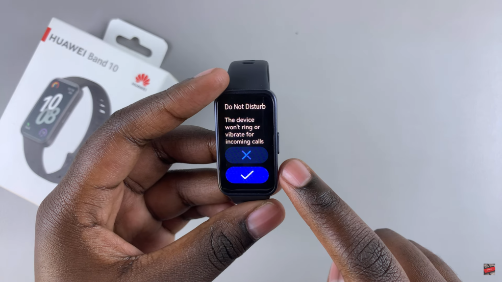 Enable Do Not Disturb On Huawei Band 10