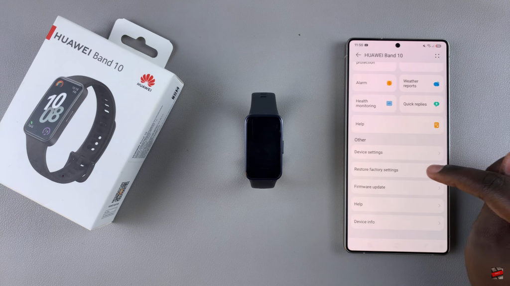 Hard Reset Huawei Band 10 With Huawei Health App