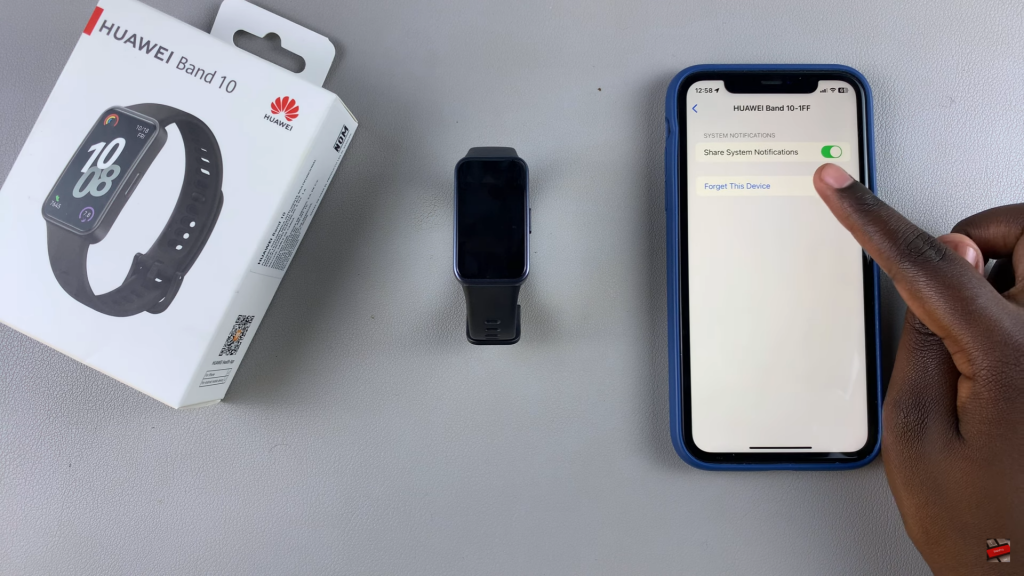 Disconnect Huawei Band 10 From iPhone