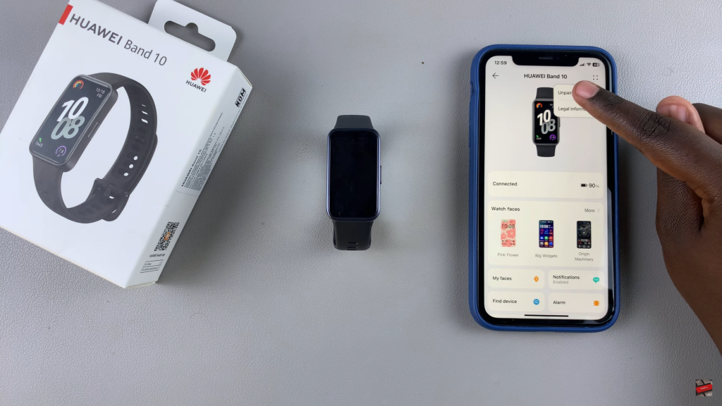 Disconnect Huawei Band 10 From iPhone