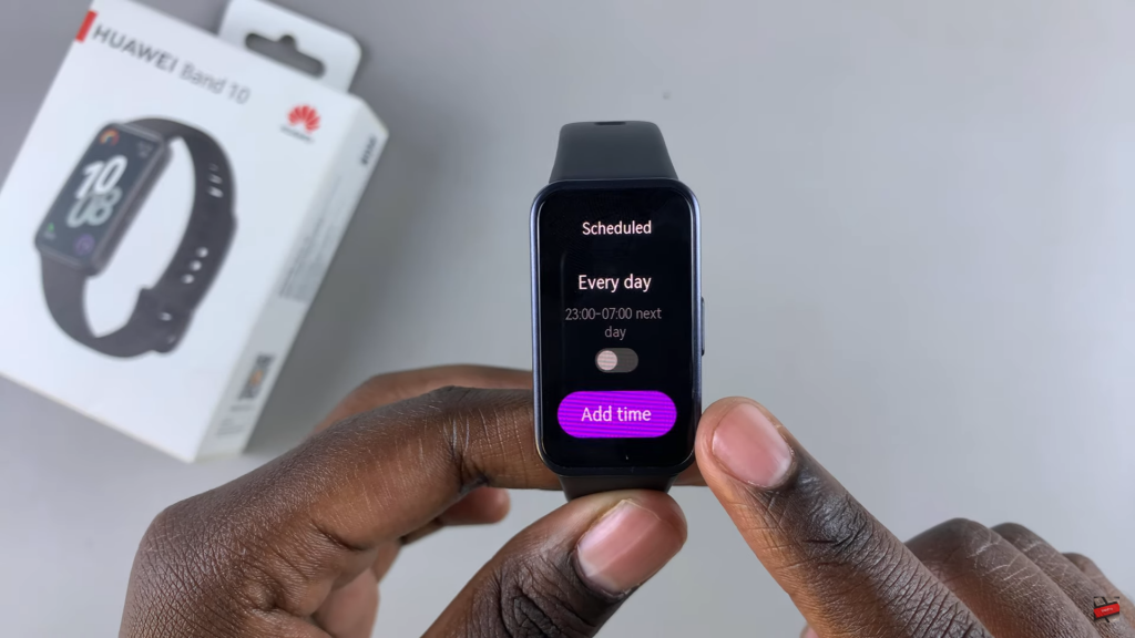 Create Sleep Schedule On Huawei Band 10