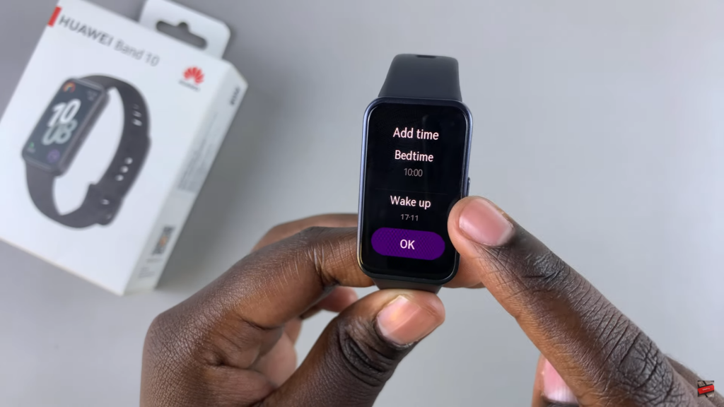 Create Sleep Schedule On Huawei Band 10