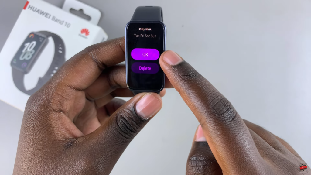 Edit a Sleep Schedule On Huawei Band 10