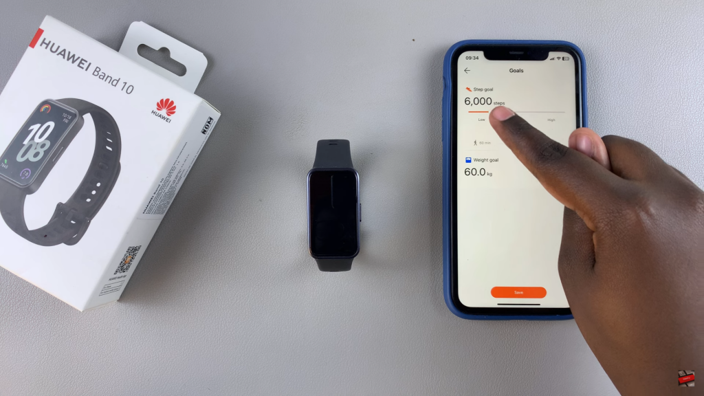 Change Step Goal On Huawei Band 10