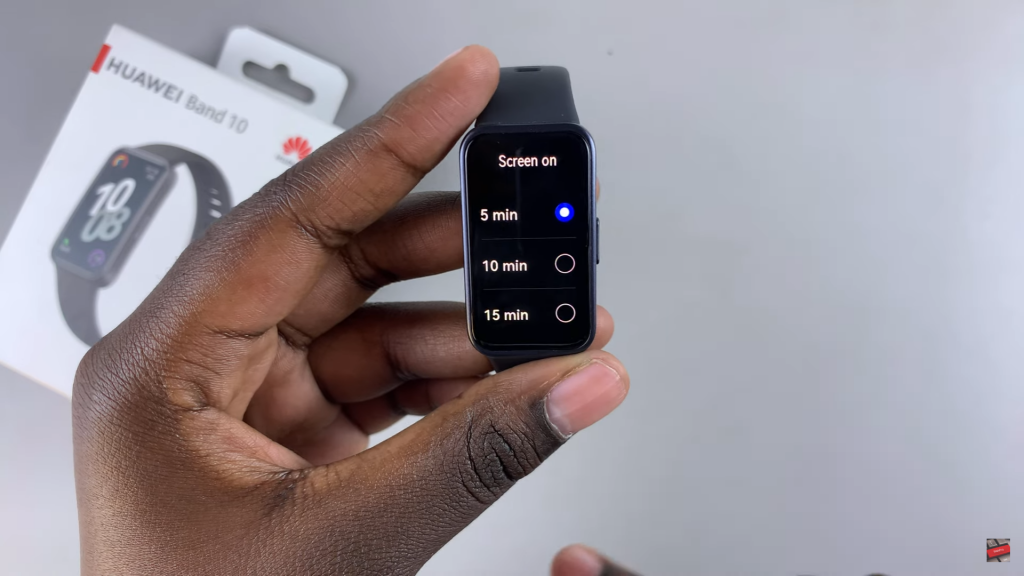 Change Screen On Period On Huawei Band 10