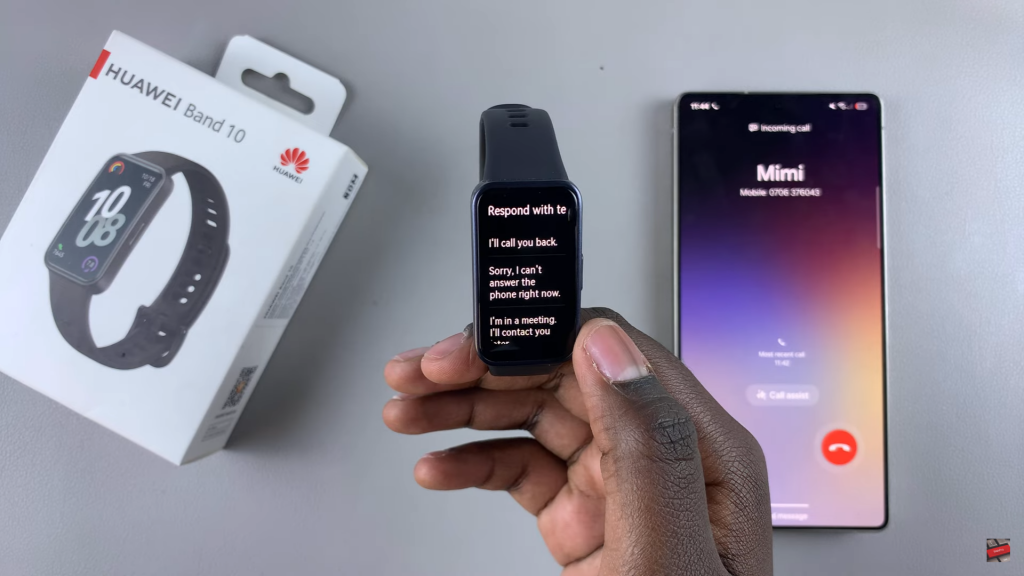 Use Huawei Band 10 To Dismiss Calls