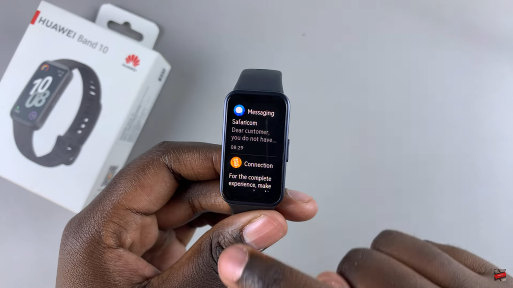 Read Notifications On Huawei Band 10