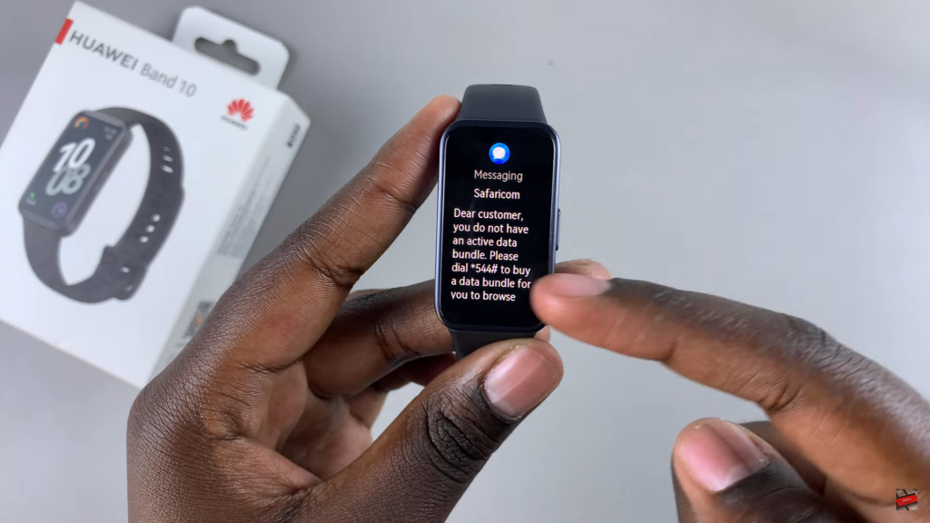 Read Notifications On Huawei Band 10