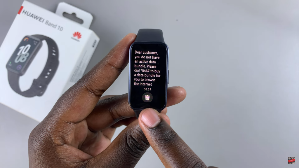 Read Notifications On Huawei Band 10