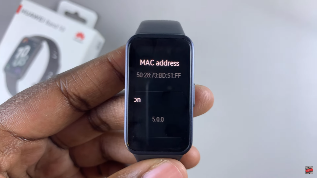 Find MAC Address Of Huawei Band 10